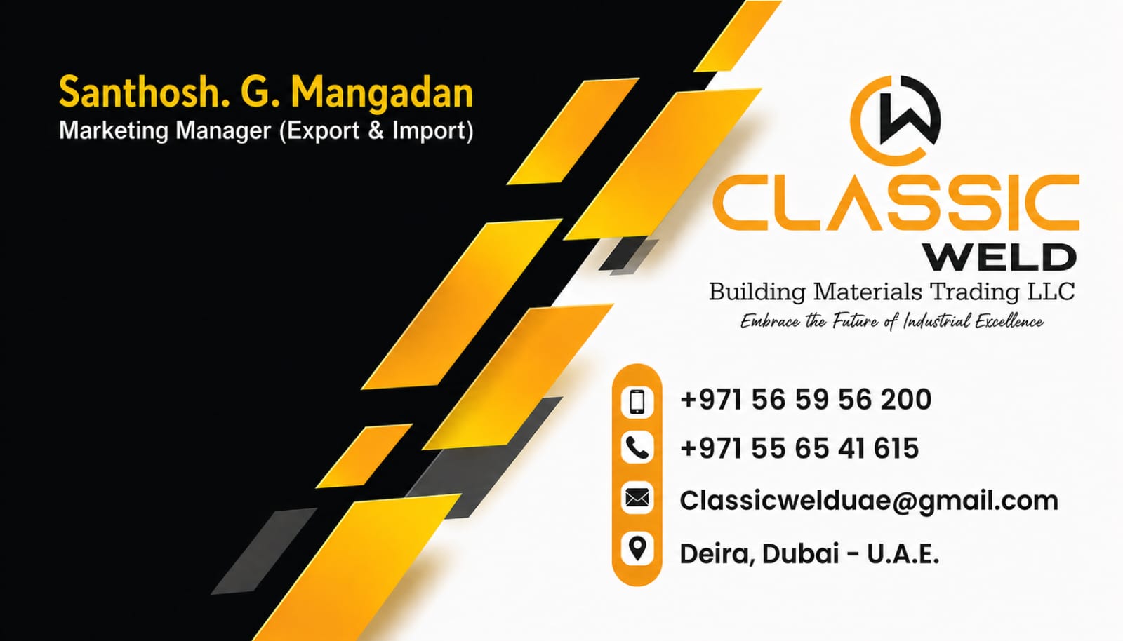 Santhosh G. Mangadan - Marketing Manager
